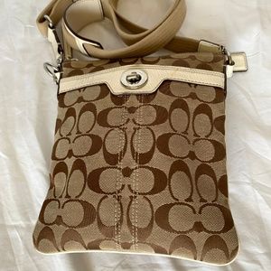 Coach Signature Small Jacquard Crossbody Purse